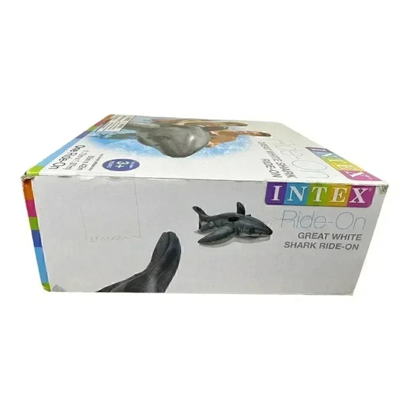2014 Intex Great White Shark Ride-On, 68" X 42", for Ages 3+ SEALED NEW - Picture 6 of 6